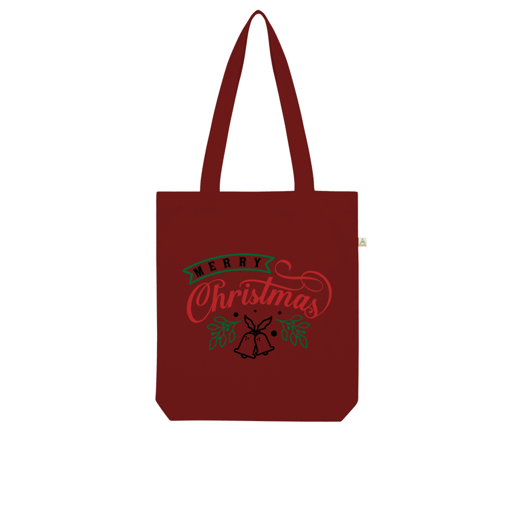 Merry Christmas Organic Tote Bag - DirectlyPersonalised