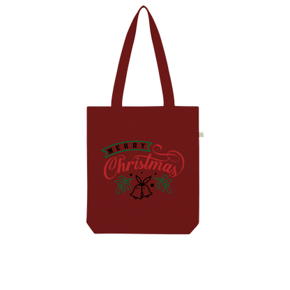 Merry Christmas Organic Tote Bag - DirectlyPersonalised