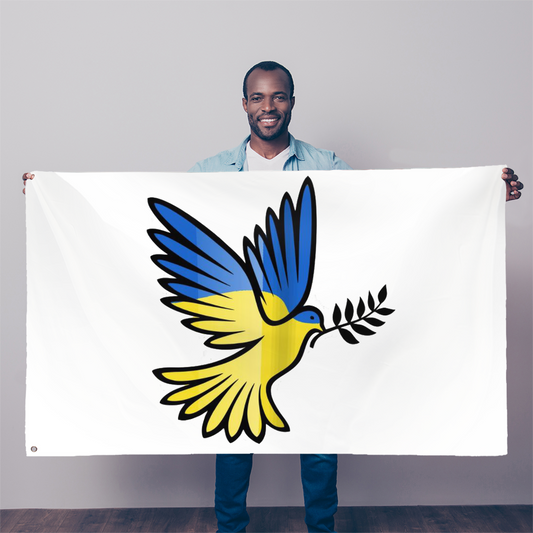 SUPPORT FOR UKRAINE Sublimation Flag - DirectlyPersonalised
