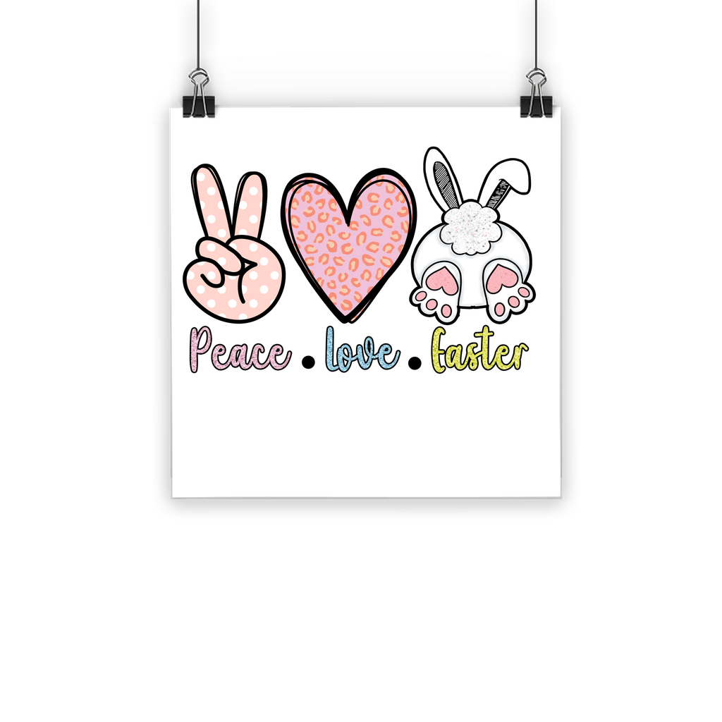 PEACE LOVE EASTER Classic Poster - DirectlyPersonalised