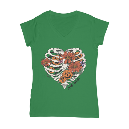 RIB CAGE Classic Women's V-Neck T-Shirt - DirectlyPersonalised