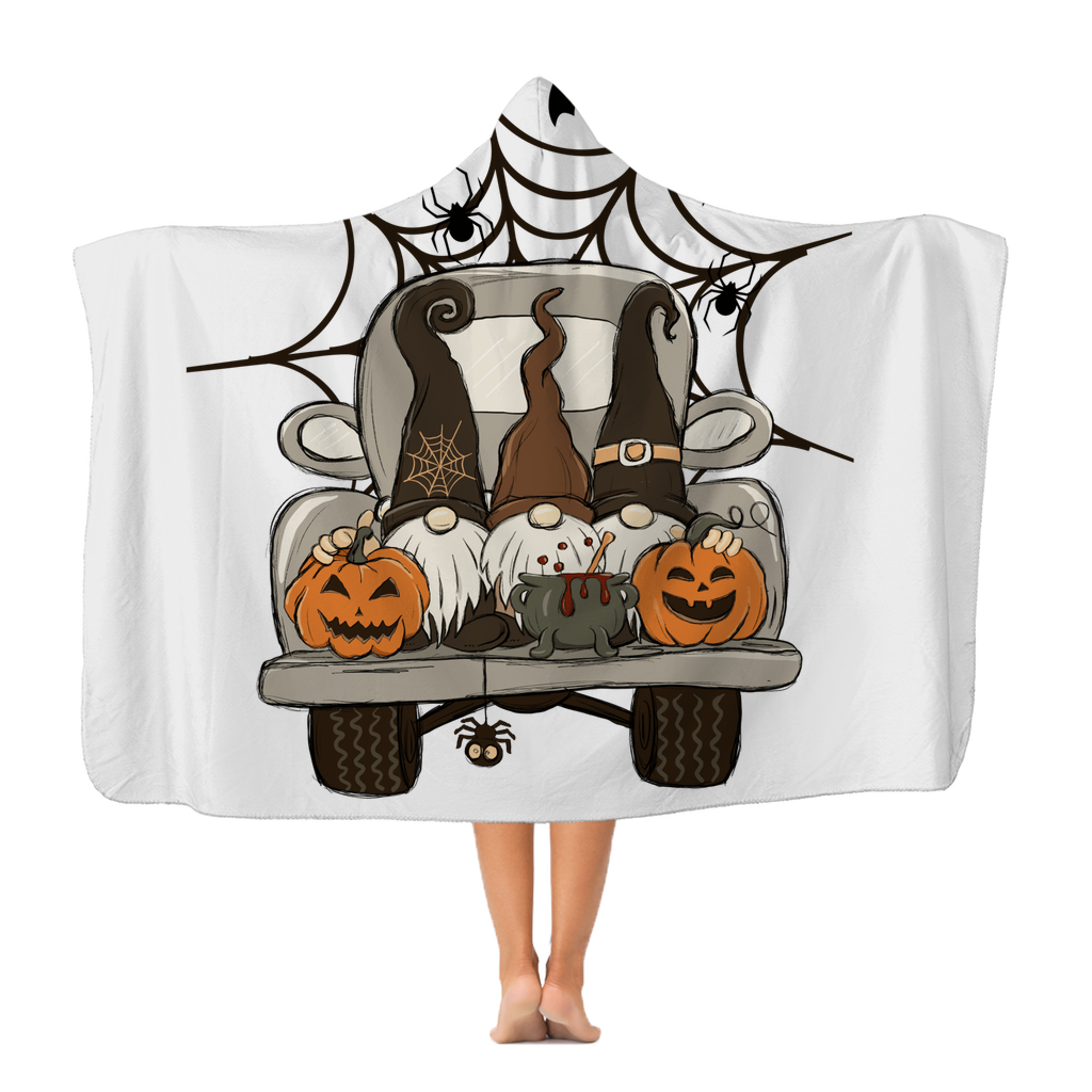 LETS GET SPOOKY Premium Adult Hooded Blanket