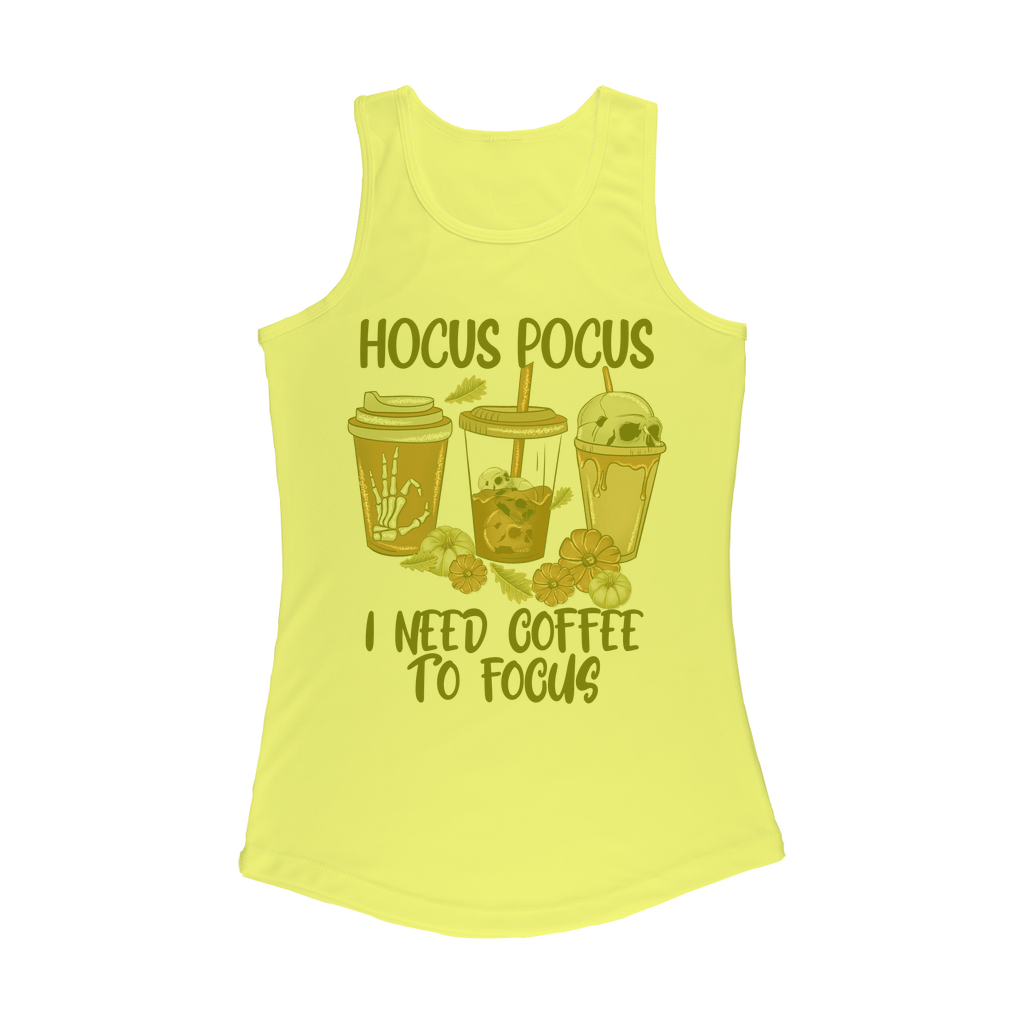 HOCUS POCUS -COFFEE DESIGN Women Performance Tank Top - DirectlyPersonalised