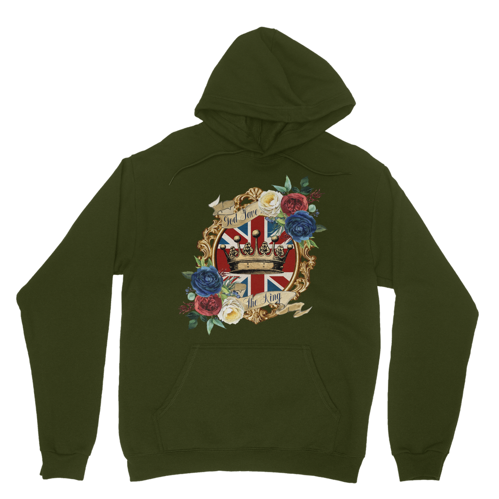 GOD SAVE THE KING Classic Adult Hoodie - DirectlyPersonalised