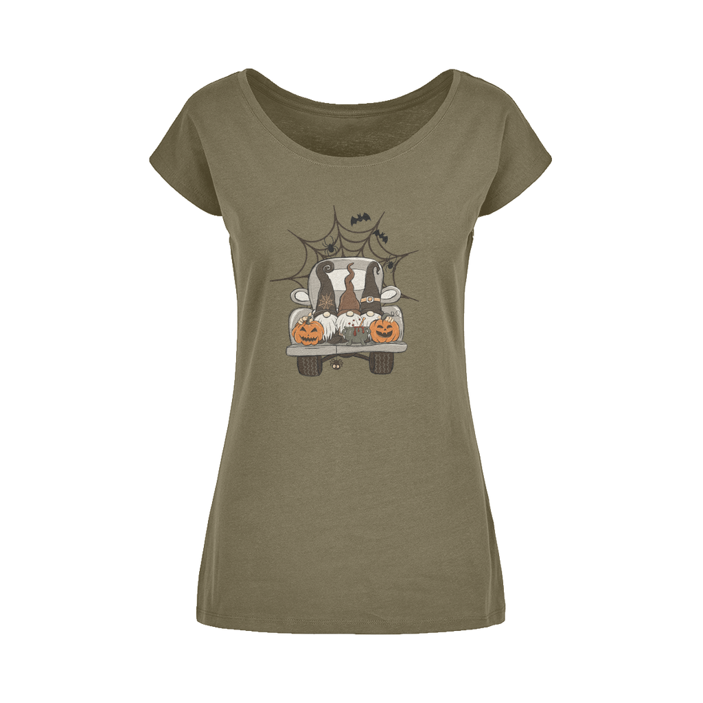 LETS GET SPOOKY Wide Neck Womens T-Shirt XS-5XL - DirectlyPersonalised