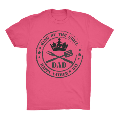 King of the Grill Organic Adult T-Shirt - DirectlyPersonalised