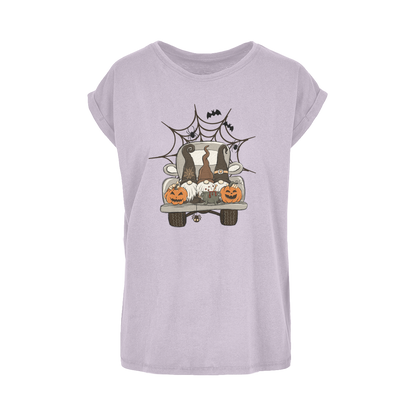 LETS GET SPOOKY Women's Extended Shoulder T-Shirt XS-5XL - DirectlyPersonalised