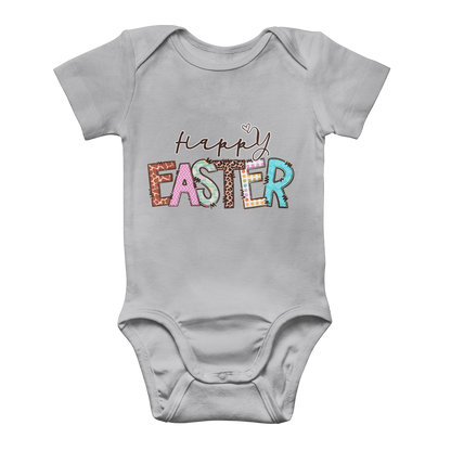 Happy Easter Classic Baby Onesie Bodysuit - DirectlyPersonalised