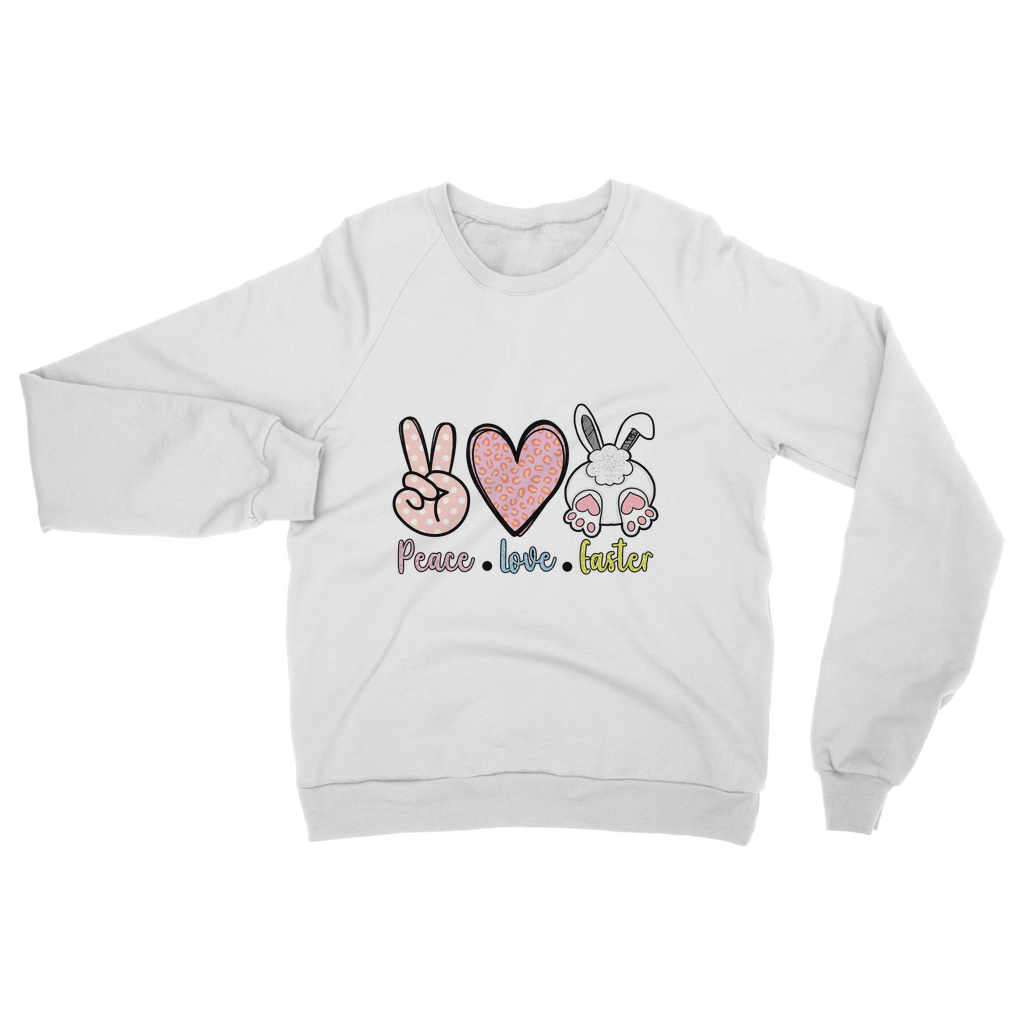 PEACE LOVE EASTER Classic Adult Sweatshirt - DirectlyPersonalised