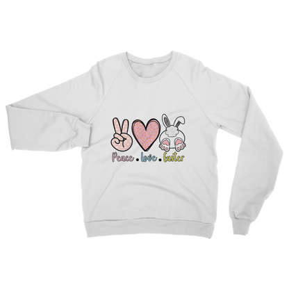 PEACE LOVE EASTER Classic Adult Sweatshirt - DirectlyPersonalised