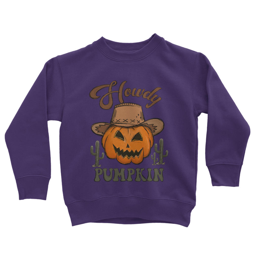 HOWDY PUMPKIN Classic Kids Sweatshirt - DirectlyPersonalised