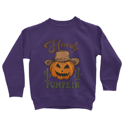 HOWDY PUMPKIN Classic Kids Sweatshirt - DirectlyPersonalised