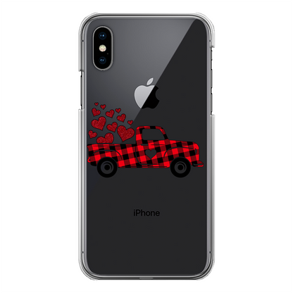 Love Truck Back Printed Transparent Hard Phone Case - DirectlyPersonalised