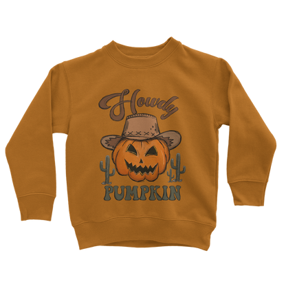 HOWDY PUMPKIN Classic Kids Sweatshirt - DirectlyPersonalised