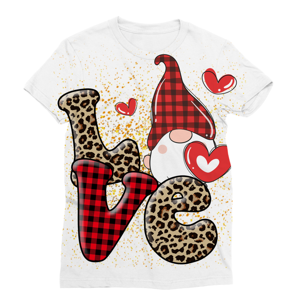 Ladies Valentine Design Classic Sublimation Women's T-Shirt - DirectlyPersonalised
