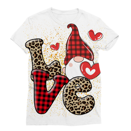 Ladies Valentine Design Classic Sublimation Women's T-Shirt - DirectlyPersonalised