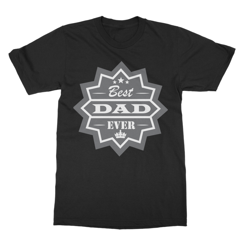 Best Dad Ever Classic Heavy Cotton Adult T-Shirt - DirectlyPersonalised