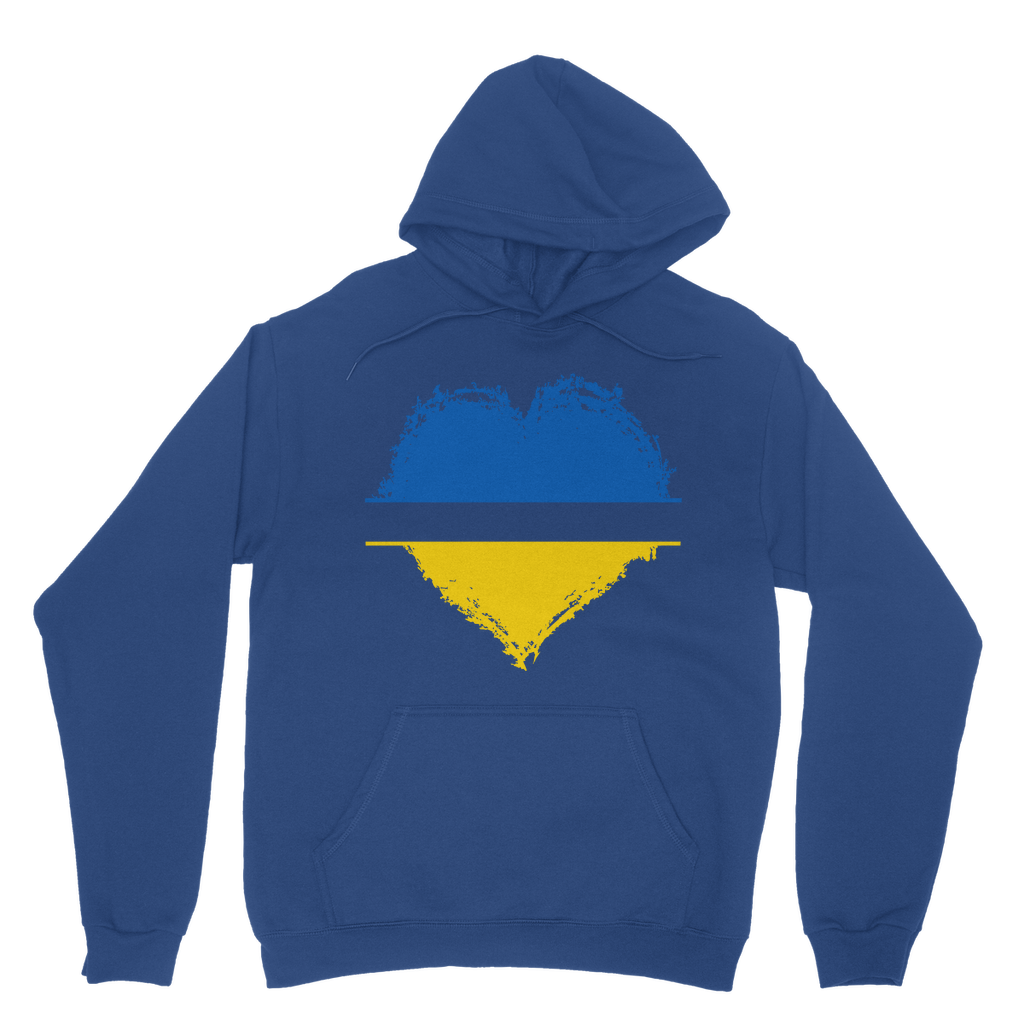 HEARTS WITH UKRAINE Classic Adult Hoodie - DirectlyPersonalised