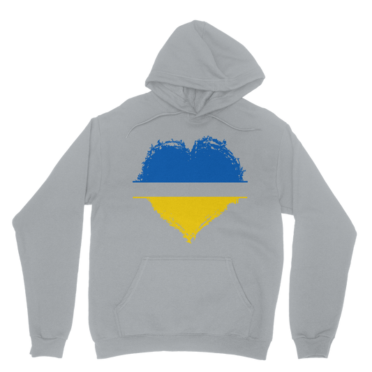 HEARTS WITH UKRAINE Classic Adult Hoodie - DirectlyPersonalised