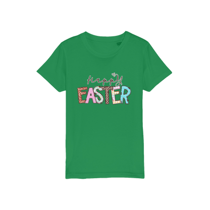 Happy Easter Organic Jersey Kids T-Shirt - DirectlyPersonalised