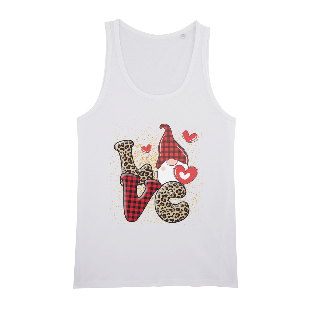 Ladies Valentine Design Organic Jersey Unisex Tank Top - DirectlyPersonalised