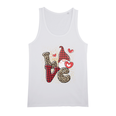 Ladies Valentine Design Organic Jersey Unisex Tank Top