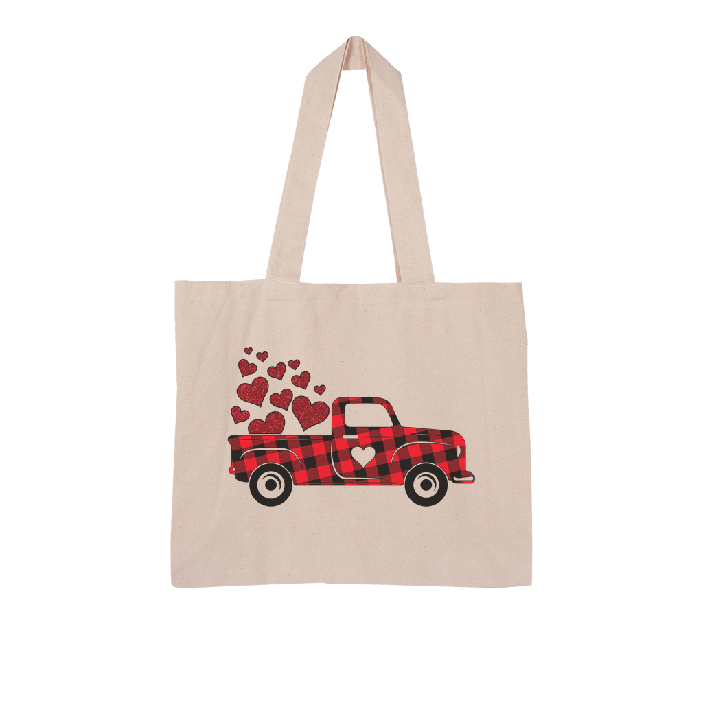 Love Truck Large Organic Tote Bag - DirectlyPersonalised