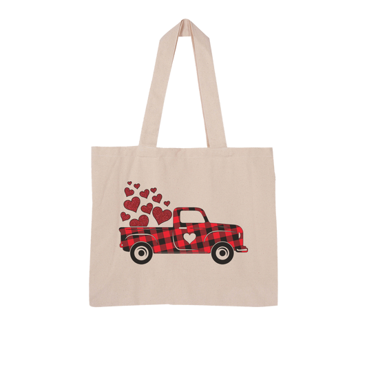 Love Truck Large Organic Tote Bag - DirectlyPersonalised
