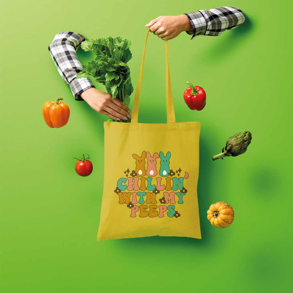 Chillin with my peeps Shopper Tote Bag - DirectlyPersonalised