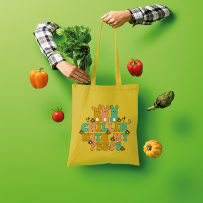 Chillin with my peeps Shopper Tote Bag - DirectlyPersonalised