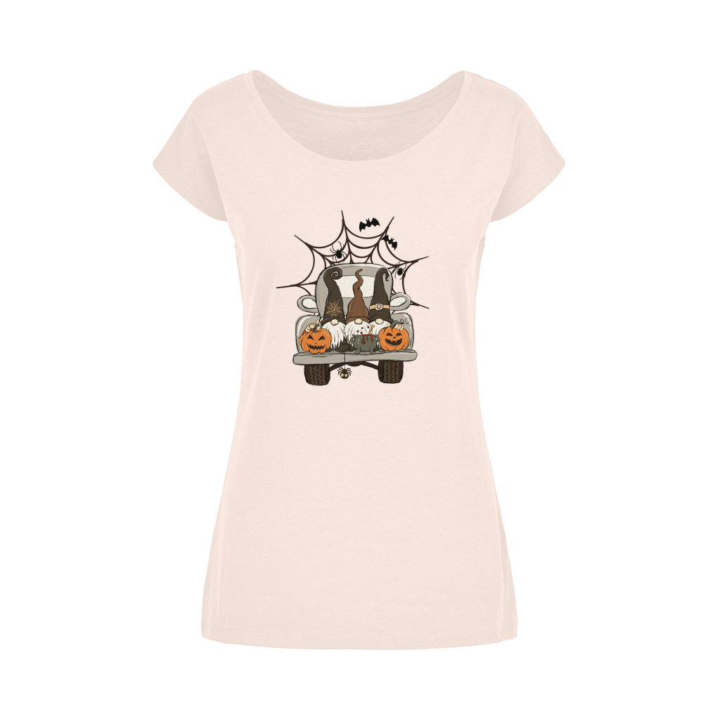LETS GET SPOOKY Wide Neck Womens T-Shirt XS-5XL - DirectlyPersonalised