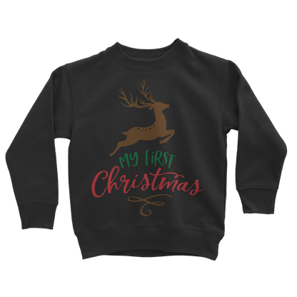 My First Christmas Colour Classic Kids Sweatshirt