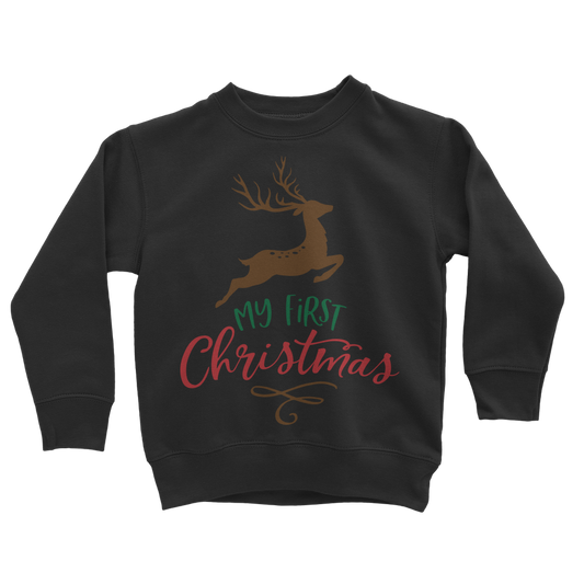My First Christmas Colour Classic Kids Sweatshirt
