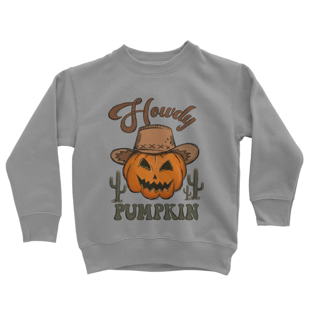HOWDY PUMPKIN Classic Kids Sweatshirt - DirectlyPersonalised