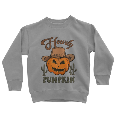 HOWDY PUMPKIN Classic Kids Sweatshirt - DirectlyPersonalised