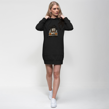 LETS GET SPOOKY Premium Adult Hoodie Dress - DirectlyPersonalised