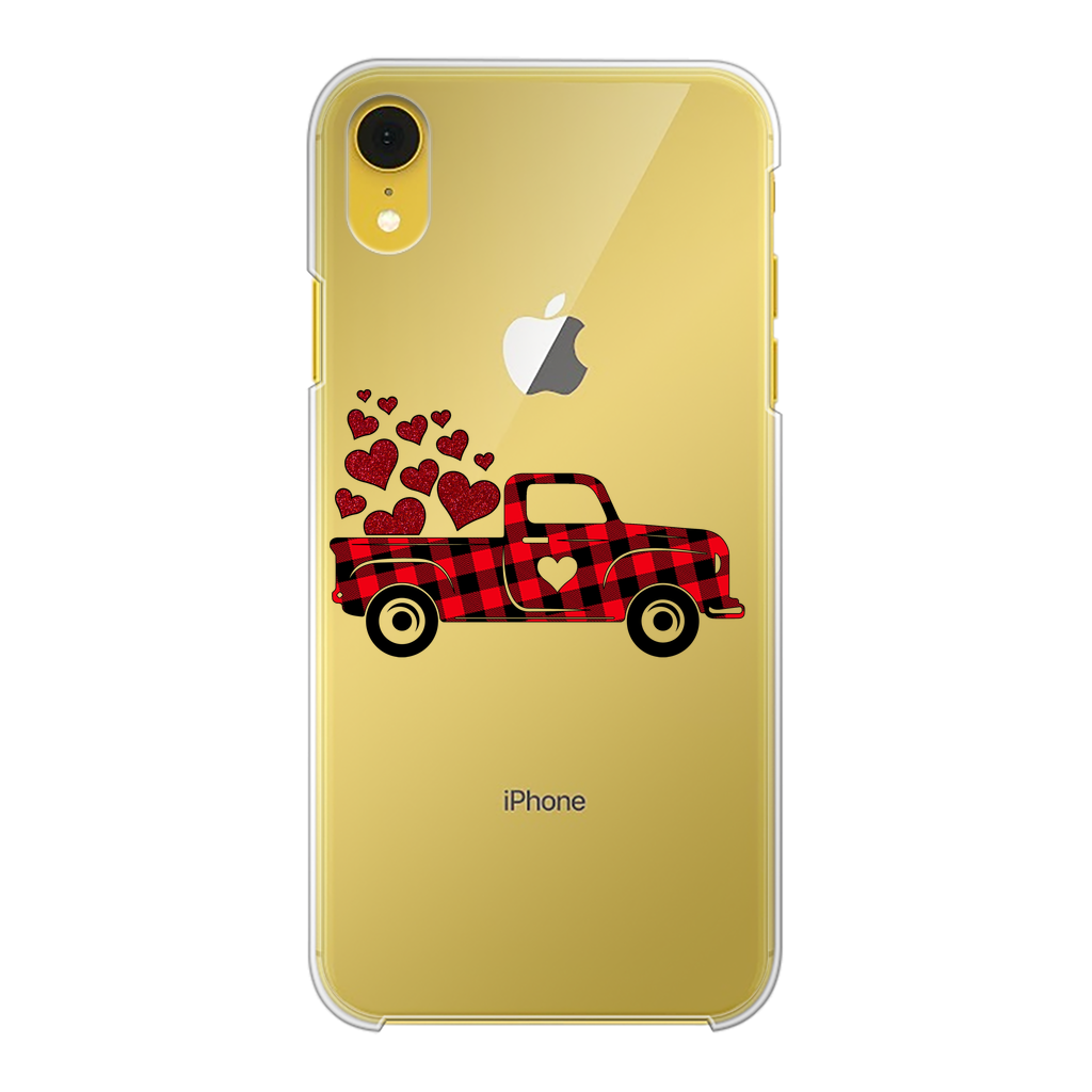Love Truck Back Printed Transparent Hard Phone Case - DirectlyPersonalised