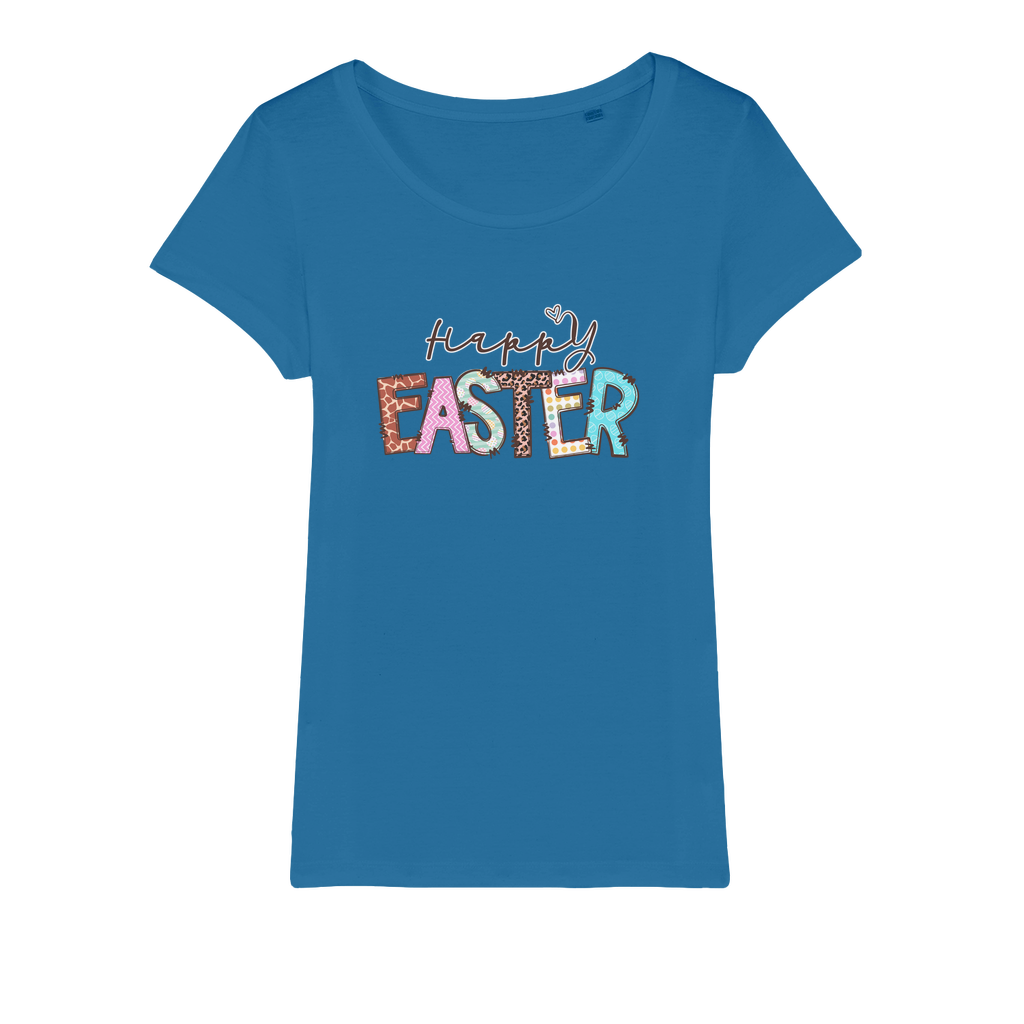 Happy Easter Organic Jersey Womens T-Shirt - DirectlyPersonalised