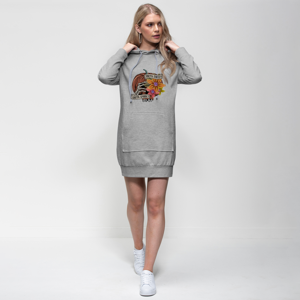 SORTA SWEET - SORTA SPOOKY Premium Adult Hoodie Dress - DirectlyPersonalised