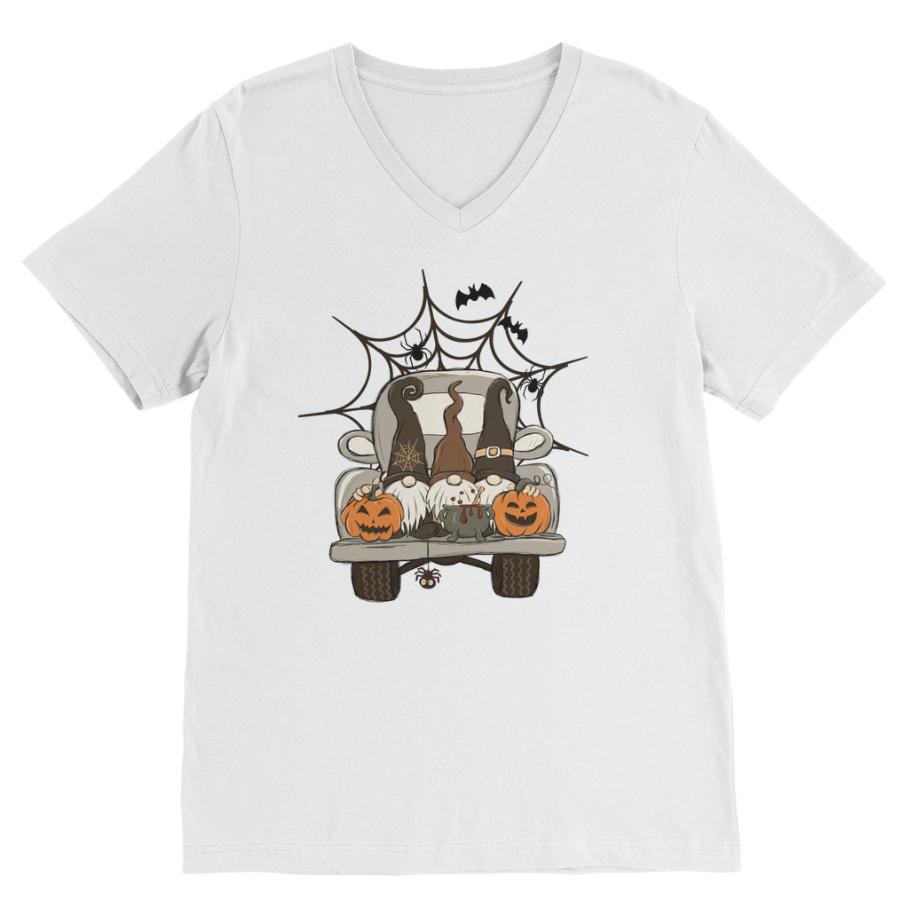 LETS GET SPOOKY Premium V-Neck T-Shirt - DirectlyPersonalised