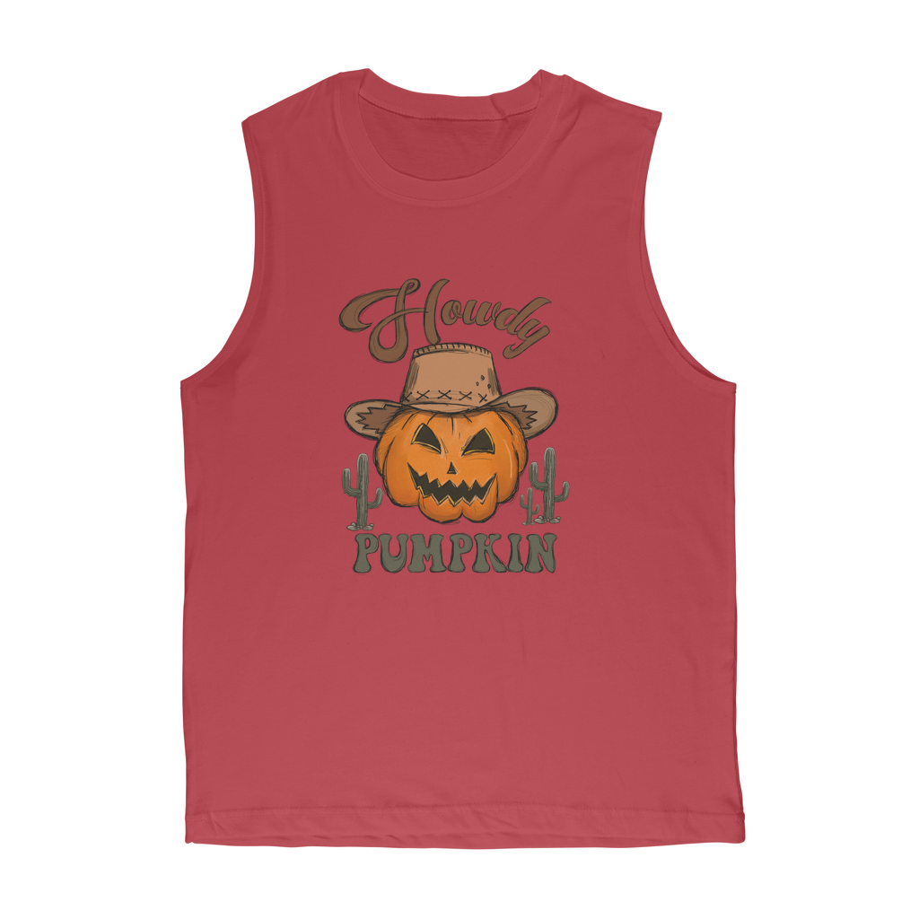HOWDY PUMPKIN Premium Adult Muscle Top - DirectlyPersonalised