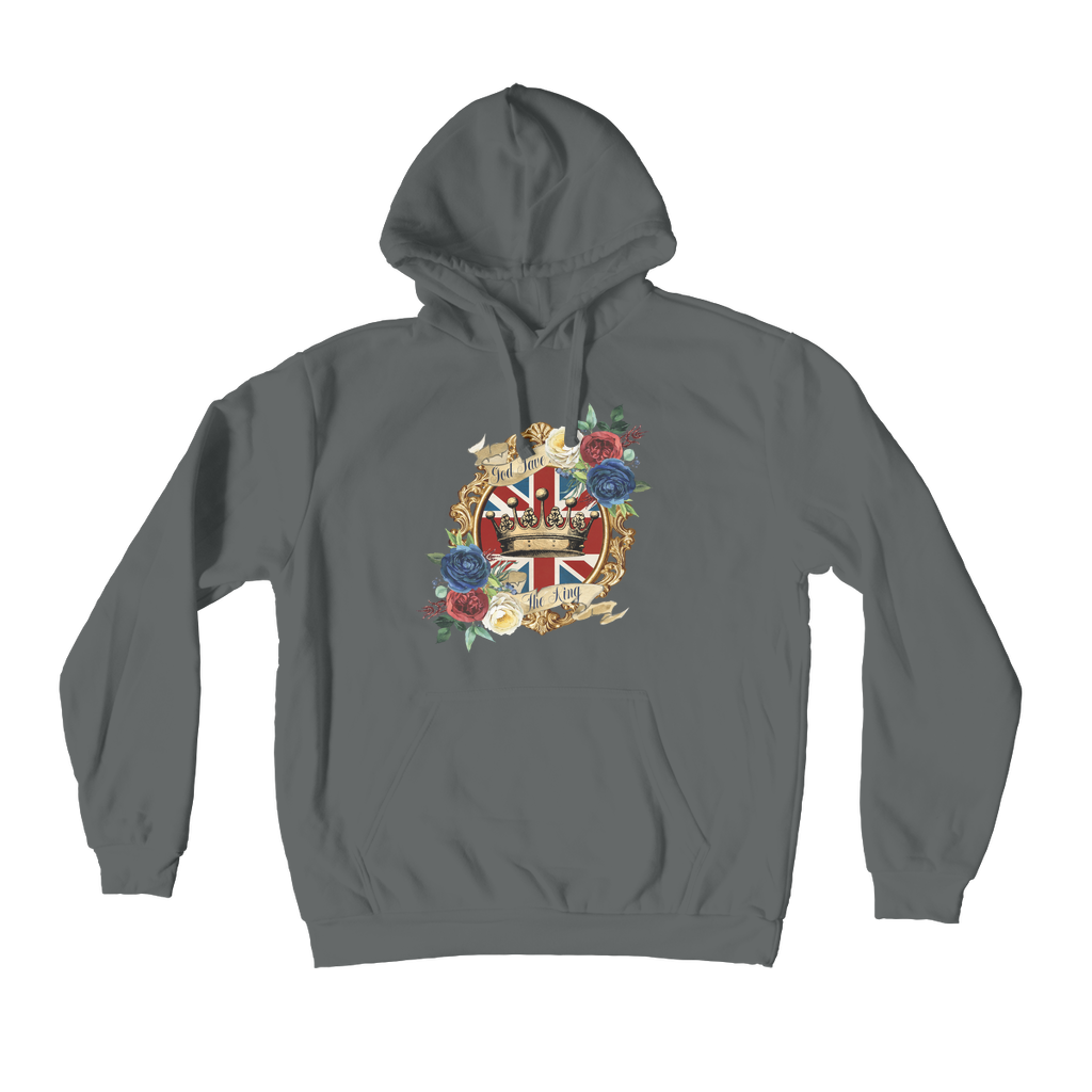 GOD SAVE THE KING Premium Adult Hoodie - DirectlyPersonalised
