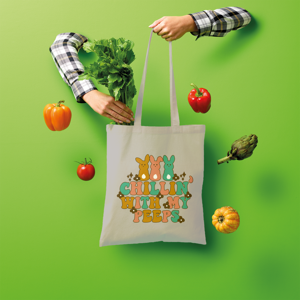 Chillin with my peeps Shopper Tote Bag - DirectlyPersonalised