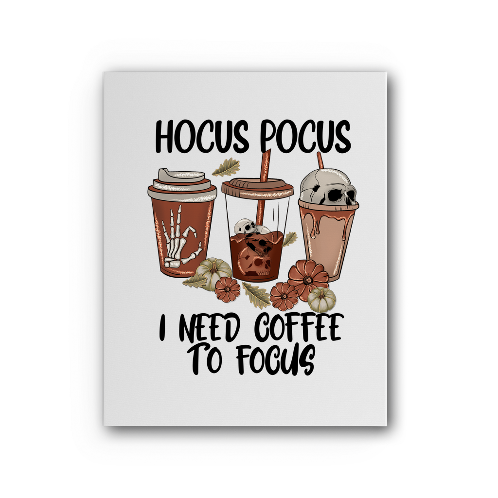 HOCUS POCUS -COFFEE DESIGN Premium Stretched Canvas - DirectlyPersonalised