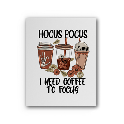 HOCUS POCUS -COFFEE DESIGN Premium Stretched Canvas - DirectlyPersonalised