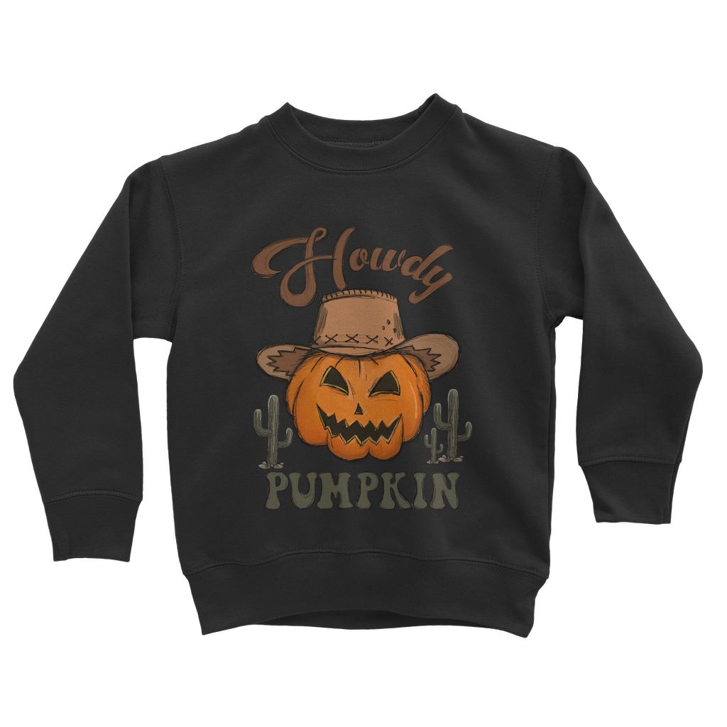 HOWDY PUMPKIN Classic Kids Sweatshirt - DirectlyPersonalised