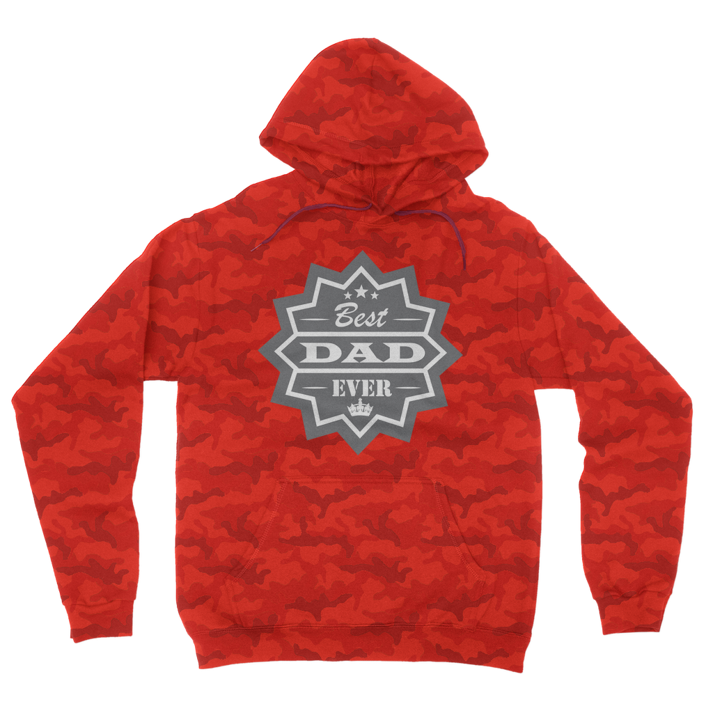 Best Dad Ever Camouflage Adult Hoodie - DirectlyPersonalised