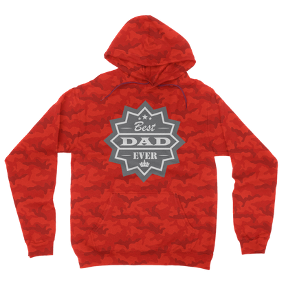 Best Dad Ever Camouflage Adult Hoodie - DirectlyPersonalised