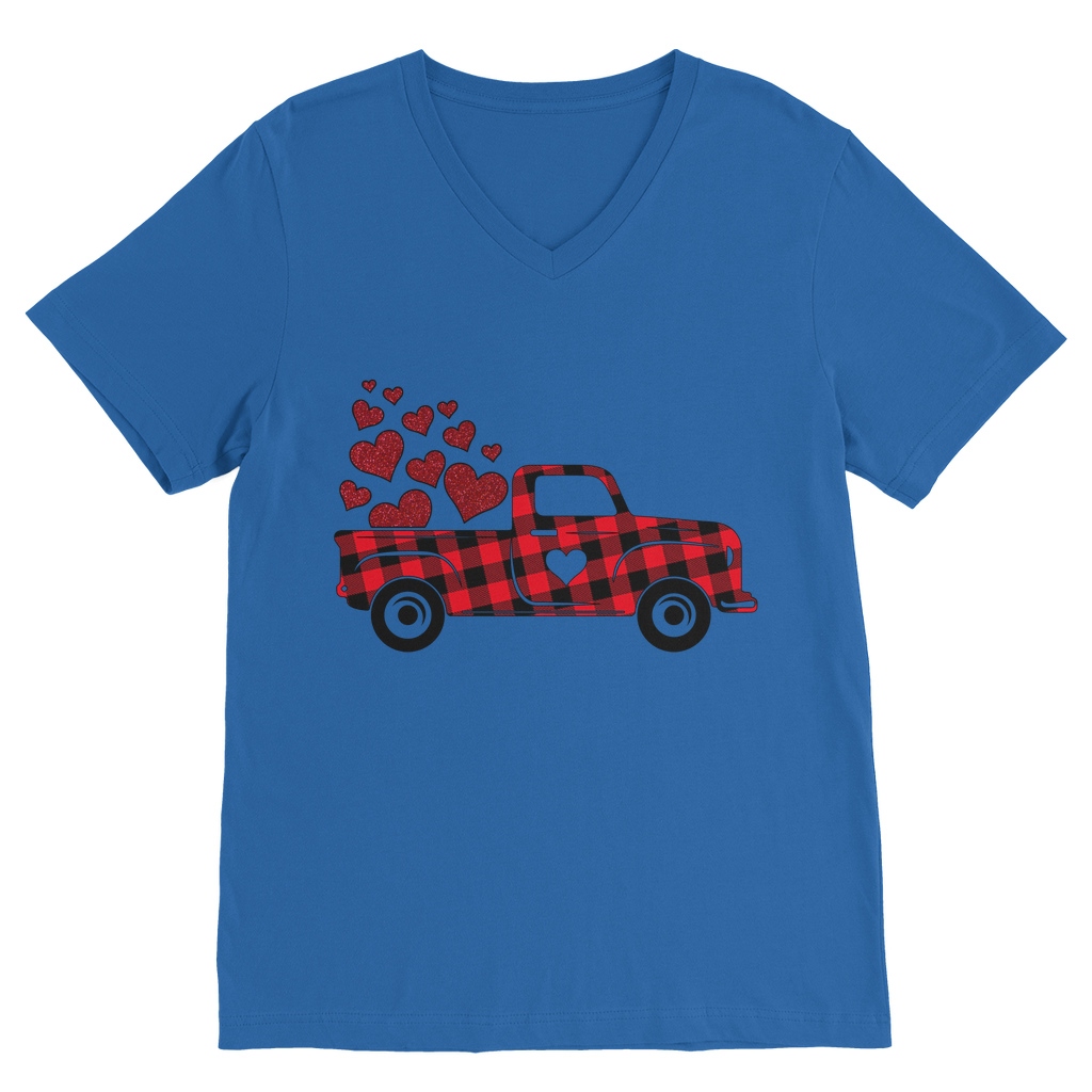 Love Truck Premium V-Neck T-Shirt - DirectlyPersonalised