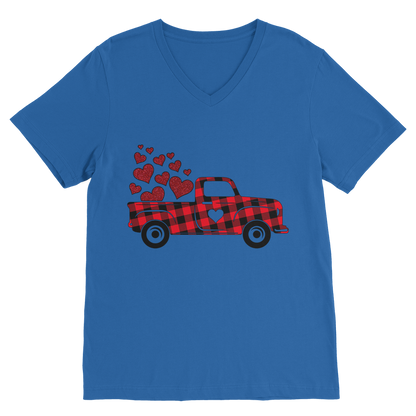 Love Truck Premium V-Neck T-Shirt - DirectlyPersonalised